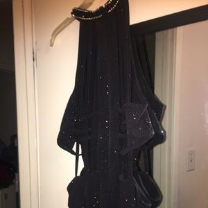 Black Sparkly Prom Dress